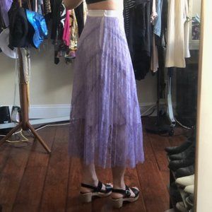 Sandro lavender lace skirt